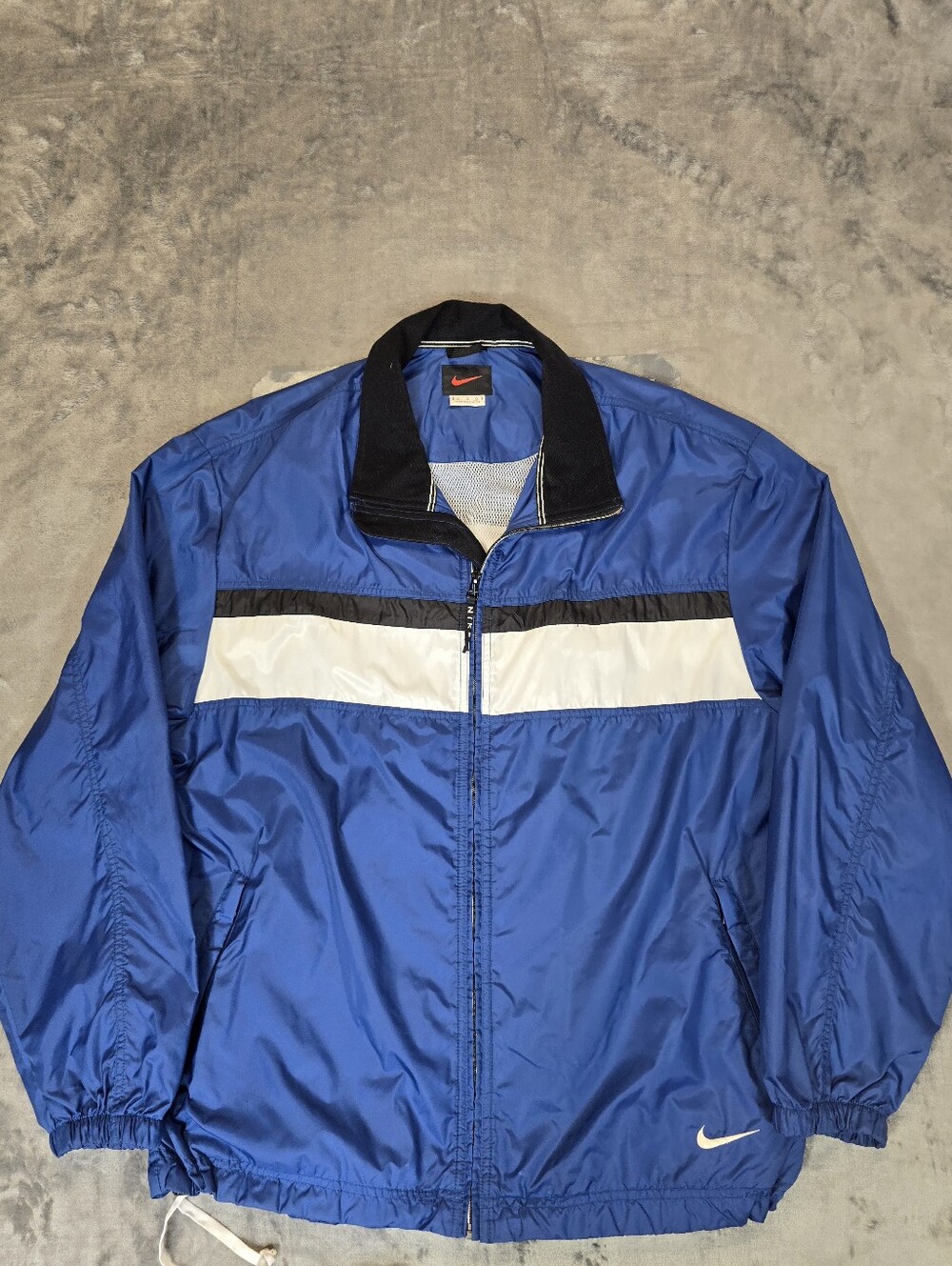 Vintage Nike Windbreaker Jacket Size Large Blue